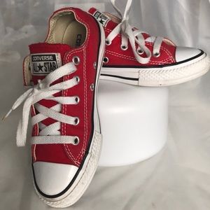 Red kids Converse